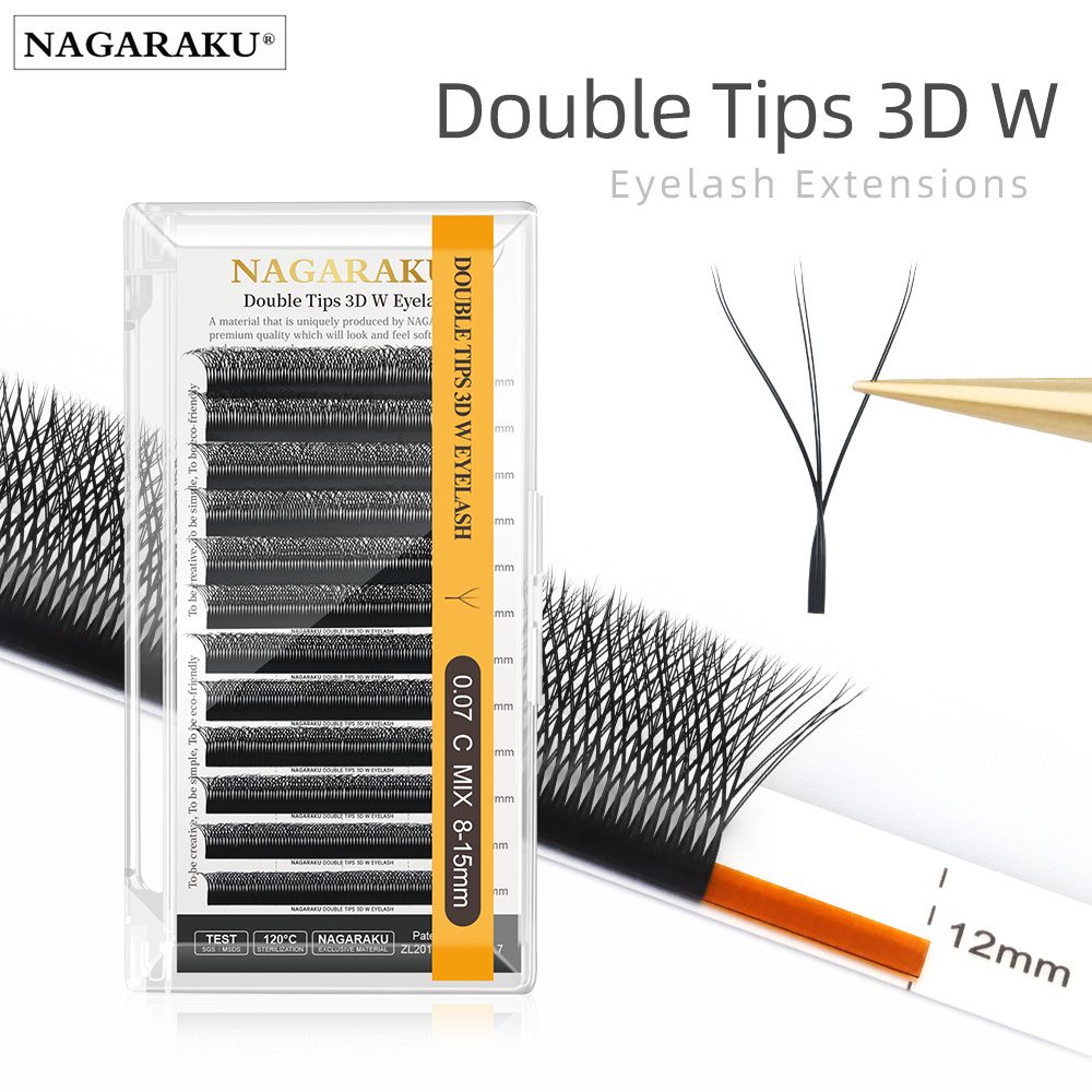 Eyelash Extension Course - NAGARAKU Double Tips 3D W eyelashes