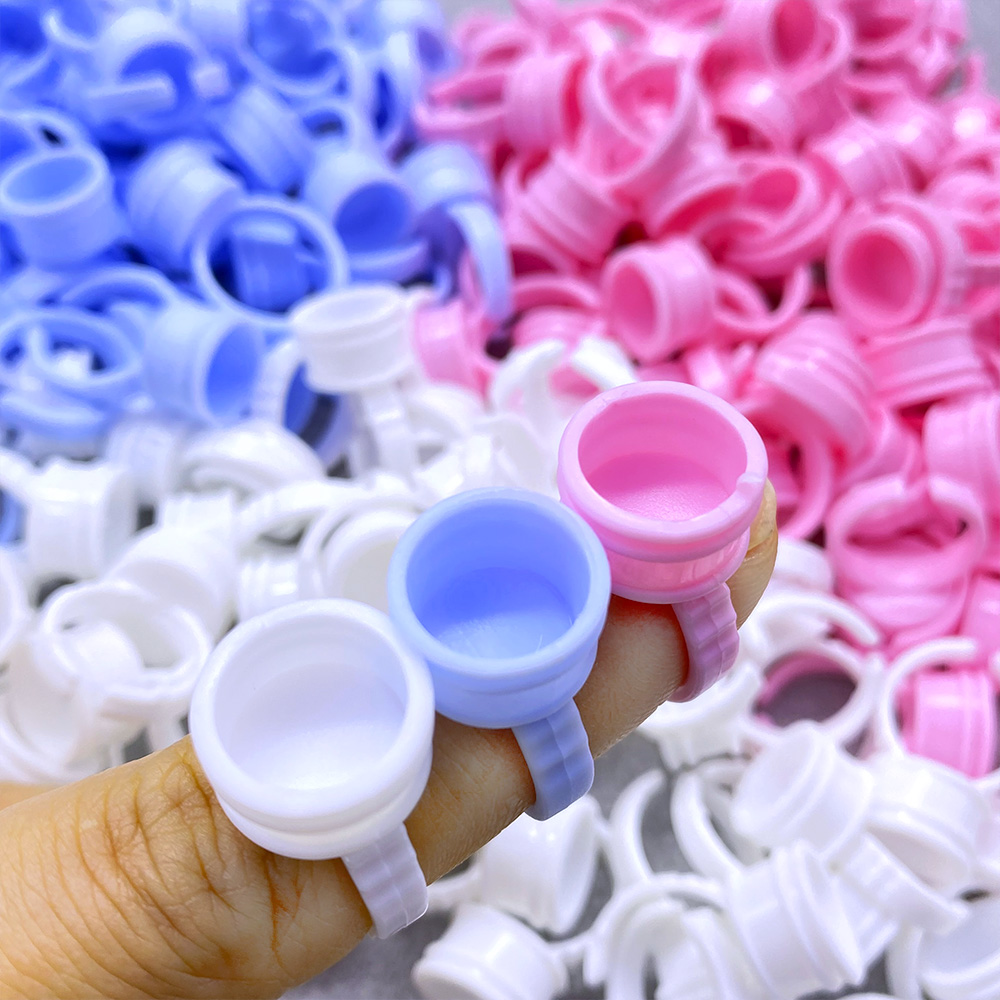 100Pcs Disposable Glue Ring Cu - đánh giá và giá Eyelash Extension Repair