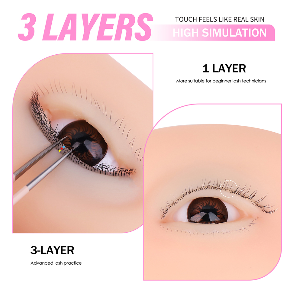 3 Layers Lashes Reusable Manne - đánh giá và giá Eyelash Extension Course