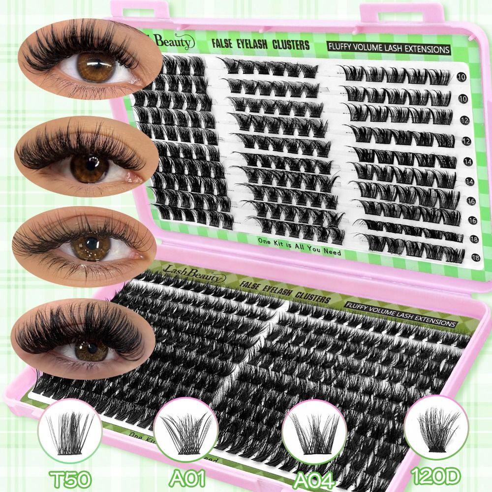 Natural Look False Eyelashes B - đánh giá và giá Eyelash Extension Cluster