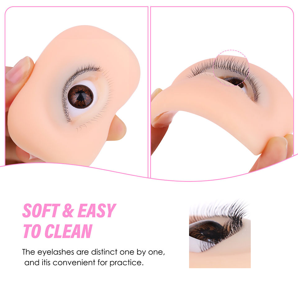 3 Layer Silicone Eye Model for - đánh giá và giá Eyelash Extension Model