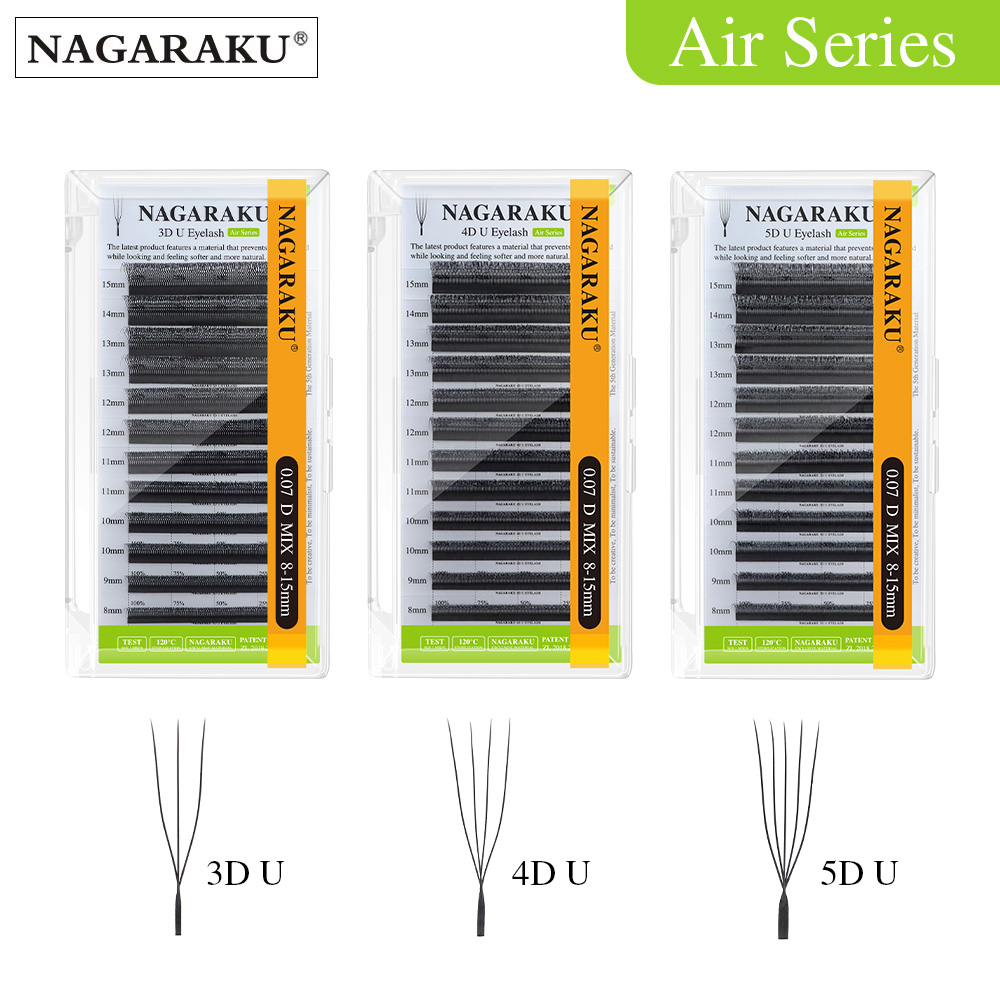 NAGARAKU U Shape 3D/4D/5D Soft - đánh giá và giá Eyelash Extension Course