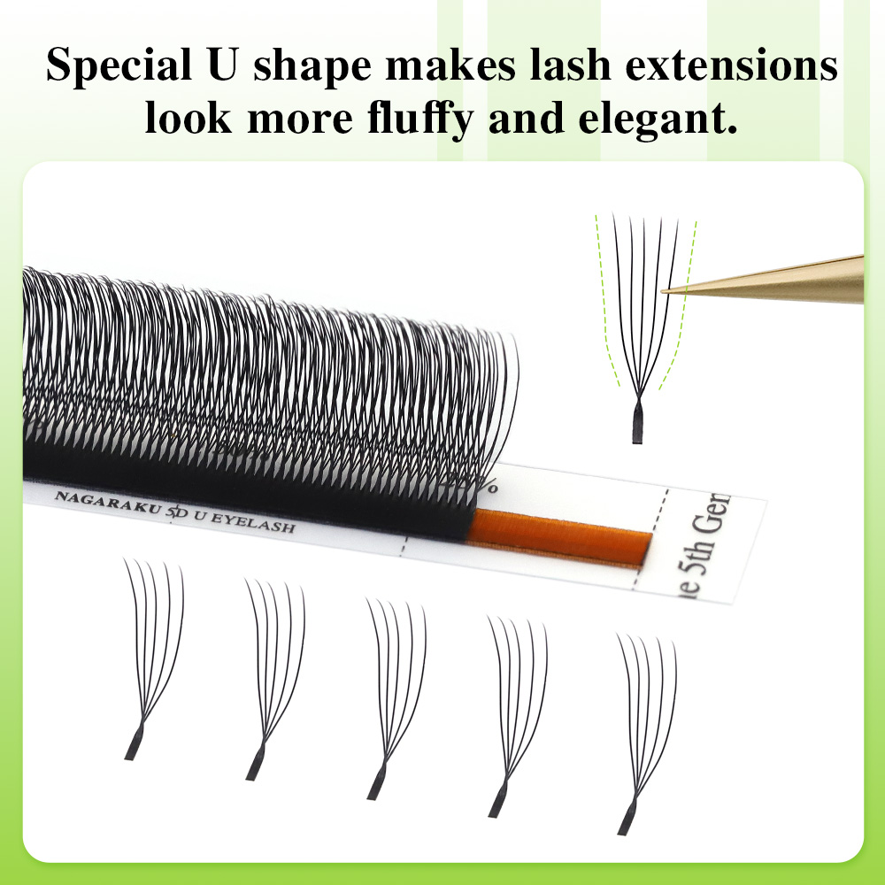 NAGARAKU U Shape 3D/4D/5D Soft - đánh giá và giá Eyelash Extension Course