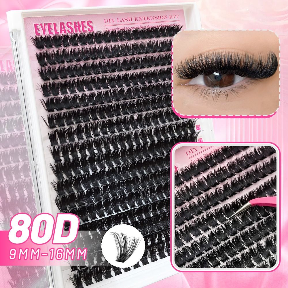Natural Look False Eyelashes B - đánh giá và giá Eyelash Extension Cluster
