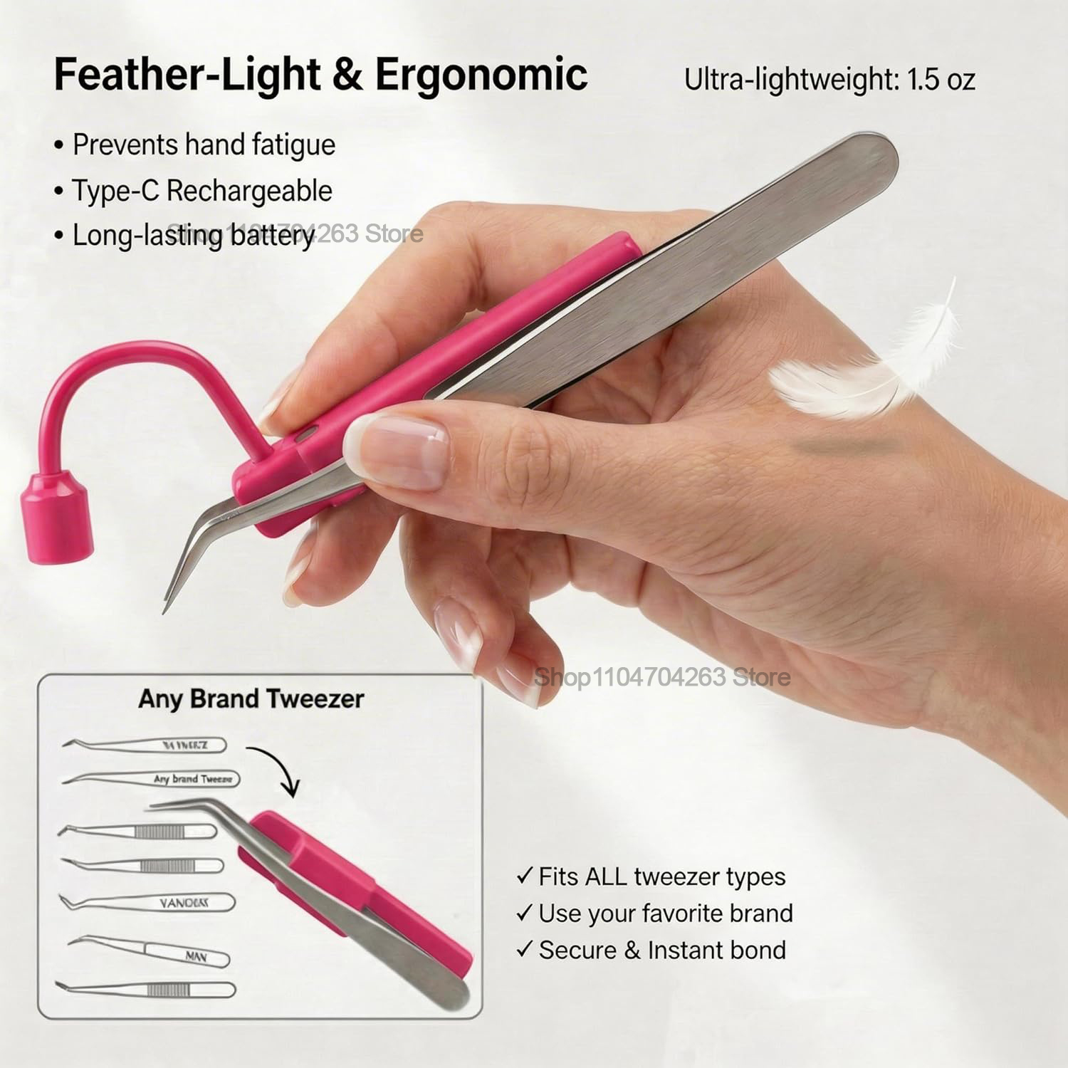 Mini UV Lash Light 180° Rotati - đánh giá và giá Eyelash Extension Led