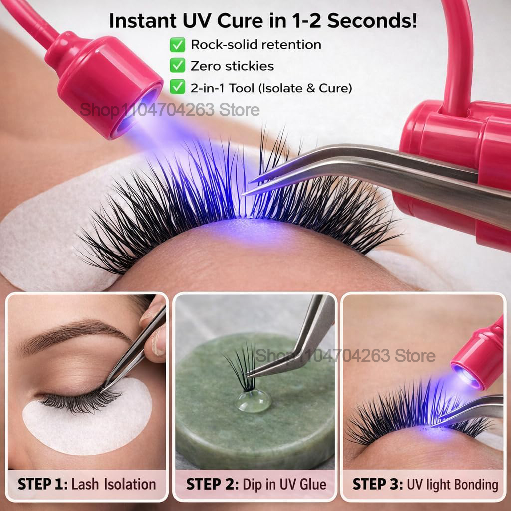 Mini UV Lash Light 180° Rotati - đánh giá và giá Eyelash Extension Led