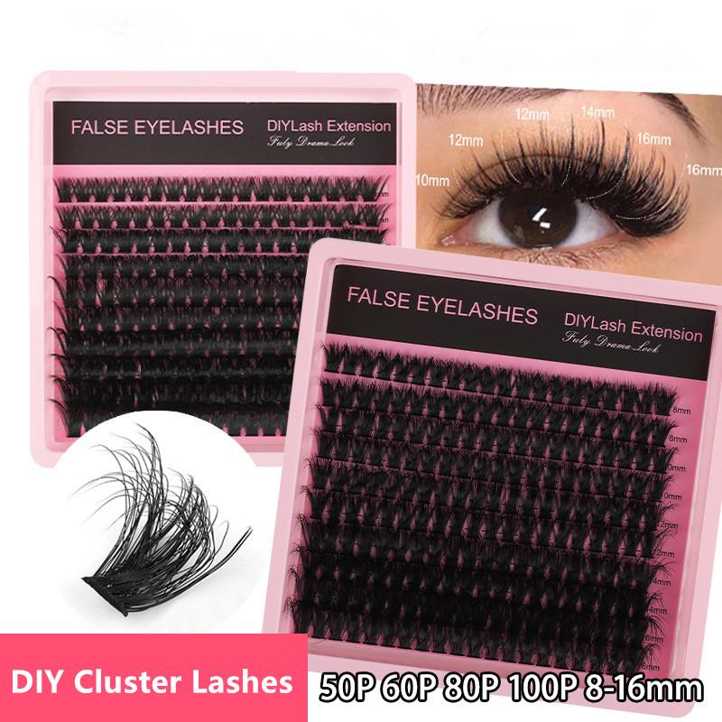 8 to 16mm D Curl Fluffy Lash C - đánh giá và giá Eyelash Extension Cluster