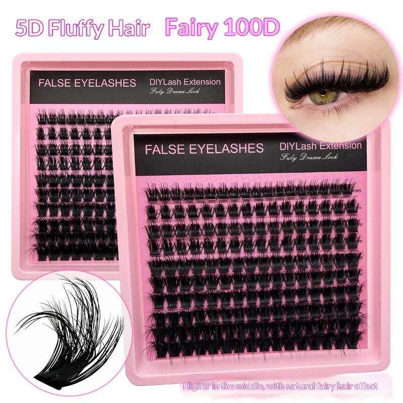 8 to 16mm D Curl Fluffy Lash C - đánh giá và giá Eyelash Extension Cluster