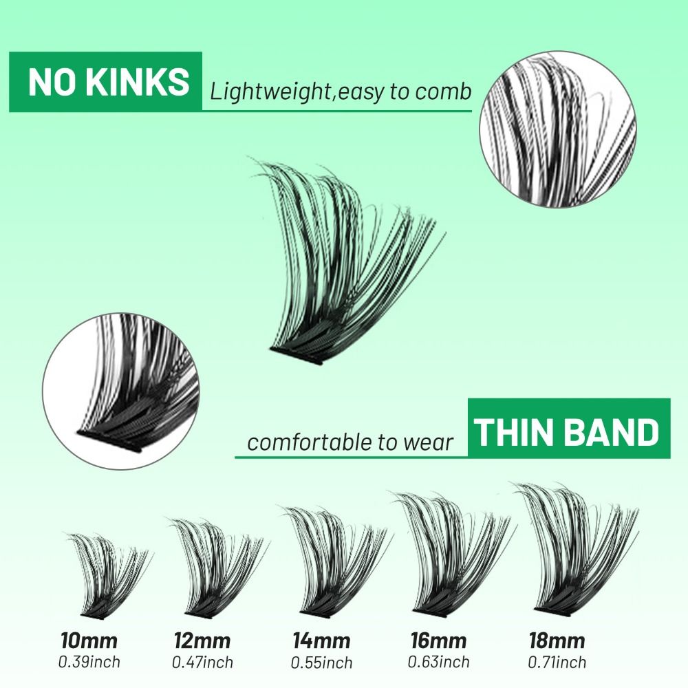 Natural Look False Eyelashes B - đánh giá và giá Eyelash Extension Cluster