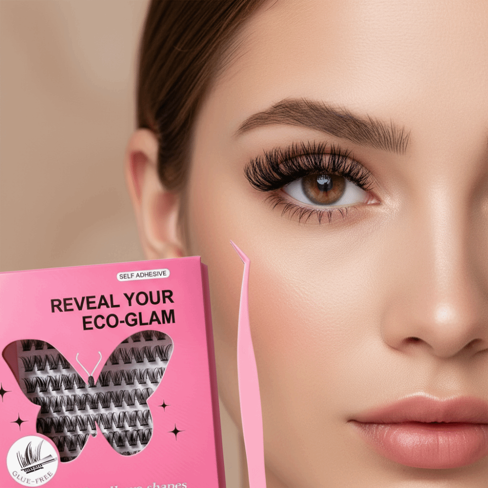 Natural Look DIY Lashes Extens - đánh giá và giá Eyelash Extension Cluster