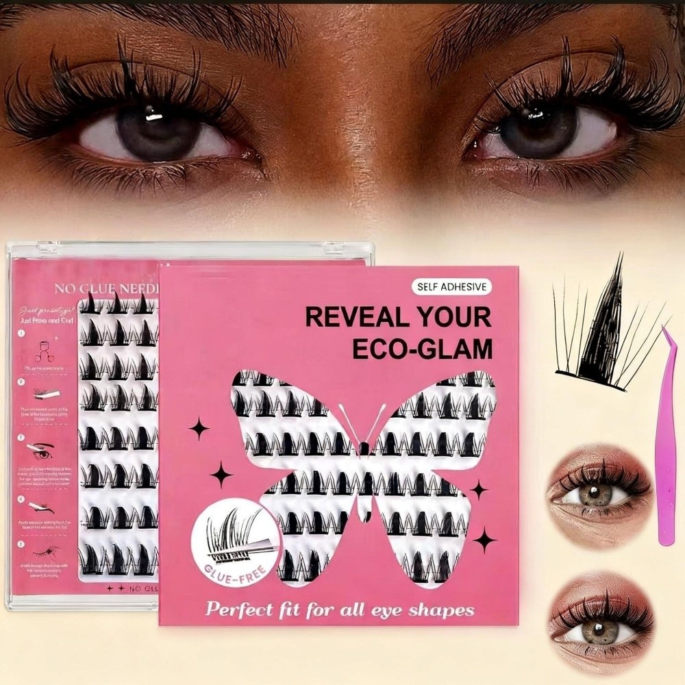 Natural Look DIY Lashes Extens - đánh giá và giá Eyelash Extension Cluster