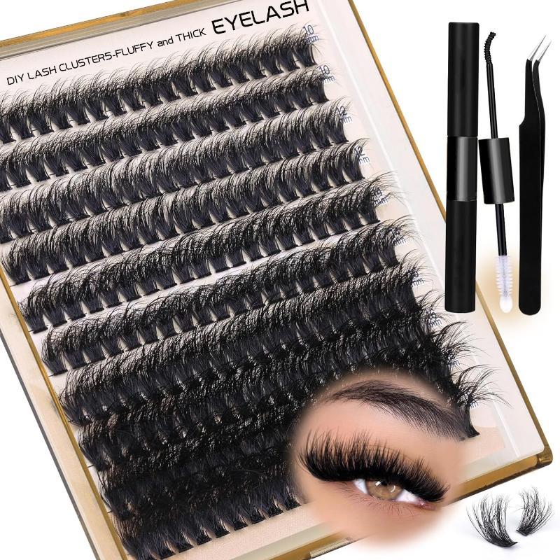 New Fluffy Thick Lash Clusters - đánh giá và giá Eyelash Extension Cluster