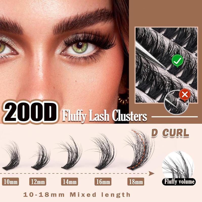 New Fluffy Thick Lash Clusters - đánh giá và giá Eyelash Extension Cluster