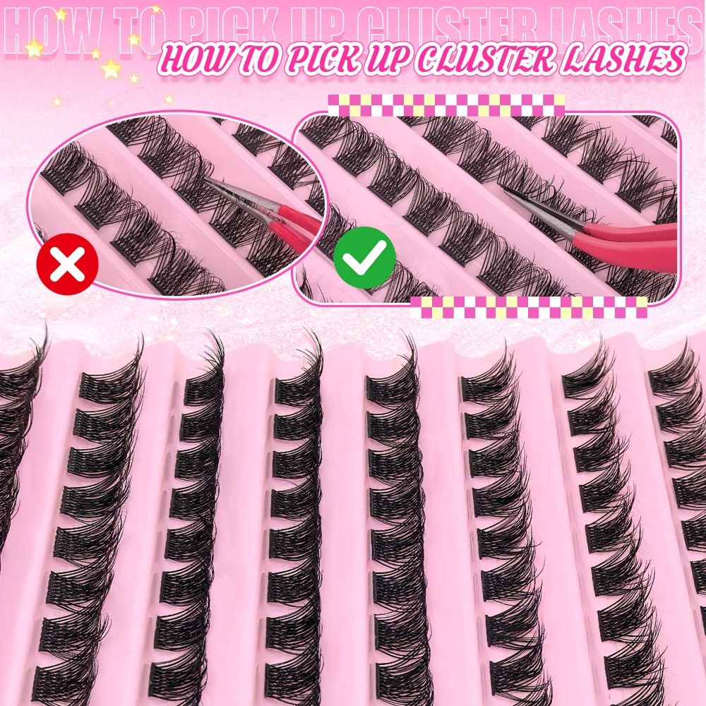 Natural Look False Eyelashes W - đánh giá và giá Eyelash Extension Cluster
