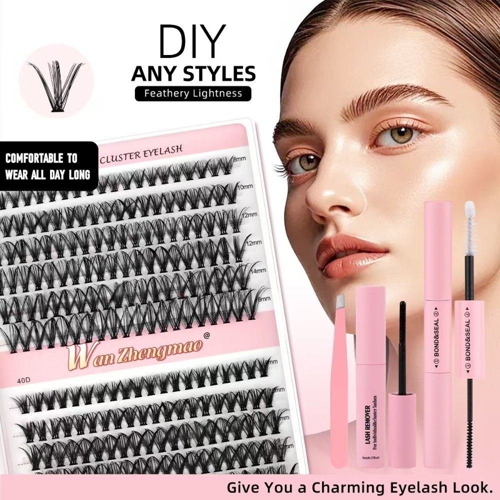 8-16mm Length False Eyelashes  - đánh giá và giá Eyelash Extension Cluster