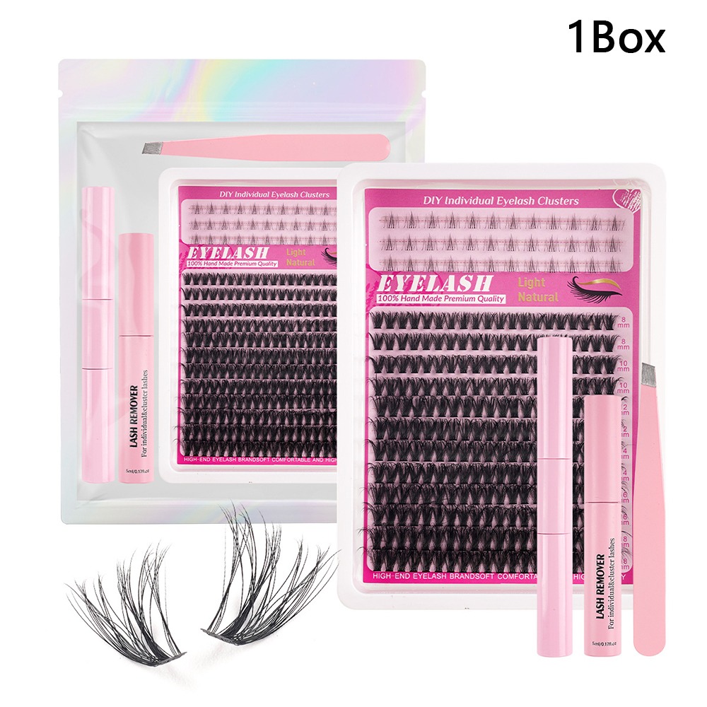 8-18mm Length False Eyelashes  - đánh giá và giá Eyelash Extension Cluster
