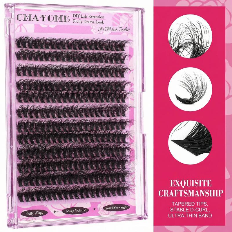 Wispy D Curl Cluster Lashes 14 - đánh giá và giá Eyelash Extension Cluster