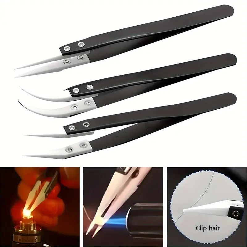 Ceramic Antistatic Tweezers, I - đánh giá và giá Isolation Tweezer Curved