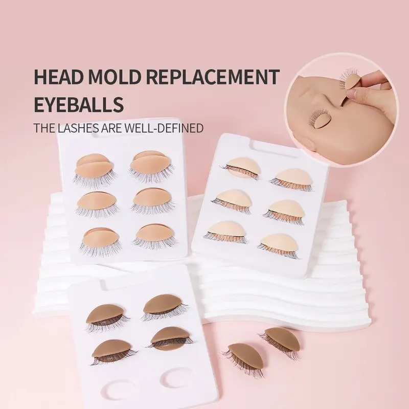 3Pairs/Set Replacement False E - đánh giá và giá Eyelash Extension Model